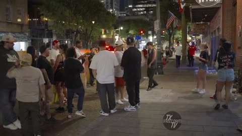 Crazy brawl breaks out 6th Street Austin TX fight 8-6-2025