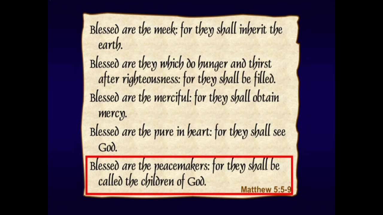 The Manifesto of Our King Session 1 The Sermon on The Mount Chuck Missler
