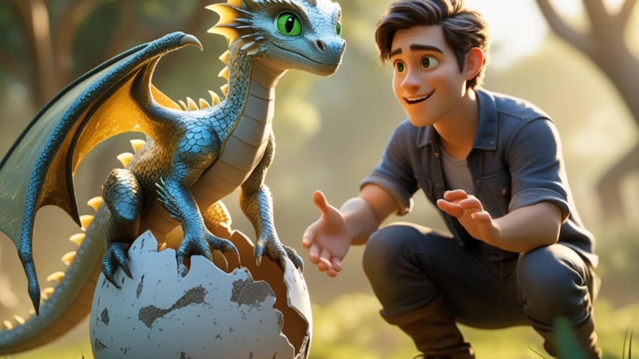 "The Dragon's Heir: A Tale of Eren’s Courage and Friendship"
