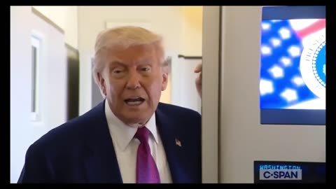 President Trump Delivers Remarks on Air Force One