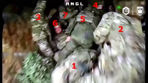 Drone Slams into Group of Russian Soldiers Huddled Up Inside Dugout