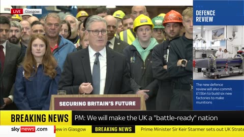 “We are moving to war-fighting readiness.” Keir Starmer