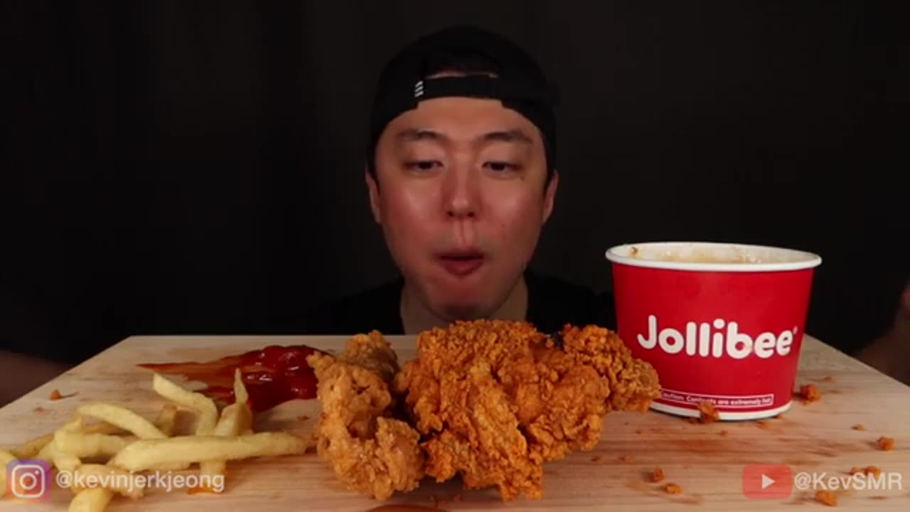 ASMR MUKBANG Jollibee: The Only Contender That Can Rival Popeyes | KevSMR