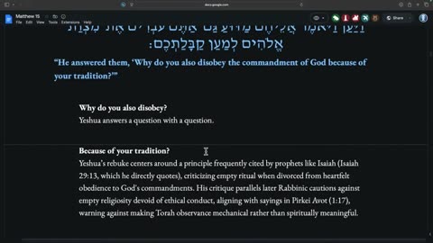 Ben Burton: "Ladder of Jacob" / What goes into the Mouth - Matthew 15 (Episode 16)