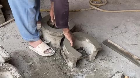 How To Make A Concrete Stove #howitsmade