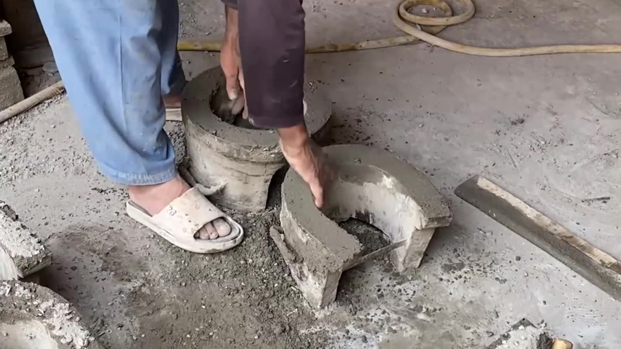 How To Make A Concrete Stove #howitsmade