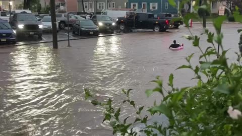 Tubing in New Jersey Flash Flood