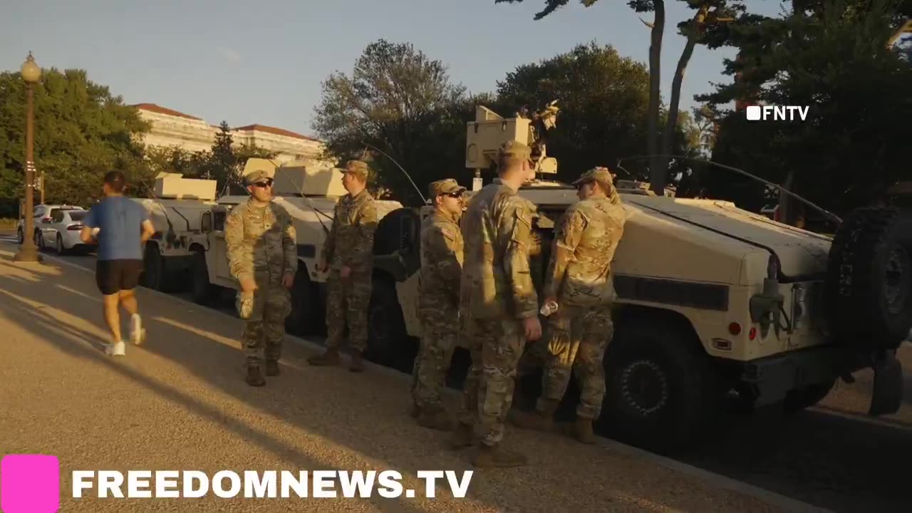 NATIONAL GUARD is patrolling streets of Washington, DC