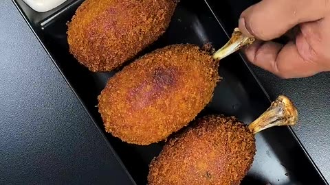 Better Than KFC Leg Piece! 🍗🔥 | Viral Potato Chicken Drumstick Snack ASMR #shorts #asmr