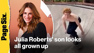 Julia Roberts' son Phinnaeus, 20, looks all grown up in rare video
