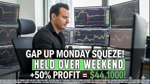 Day Trading Stocks | $44,100 Profit on a 50% Gap Up Monday Squeeze 🚀📈