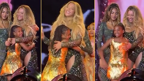 Blue Ivy, 13, and Rumi, 7, Make a Surprise Appearance at the Launch of Beyoncé's Tour