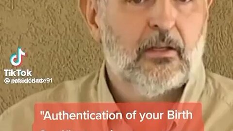 "David Straight: Verifying Your Birth Authentication"