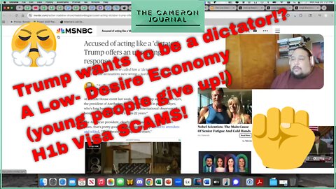 Trump's Dictator Comments, A Low-Desire Economy and H1B Visa SCAMS