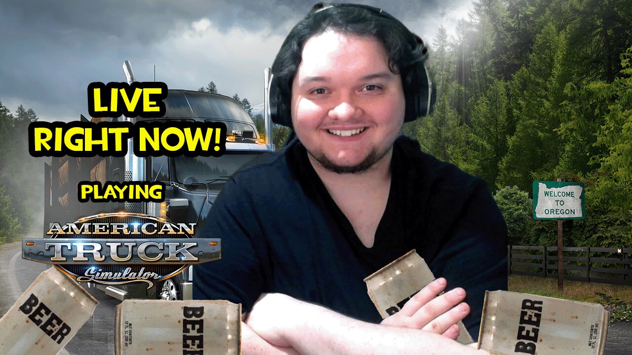 We Are Driving in American Truck Simulator While Drinking! #AmericanTruckSimulator