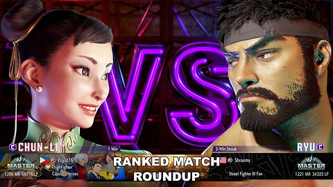 Kuya Kalbo SF6 Ranked Match Roundup. Chun Li Master Rank [Hori Fight Stick]