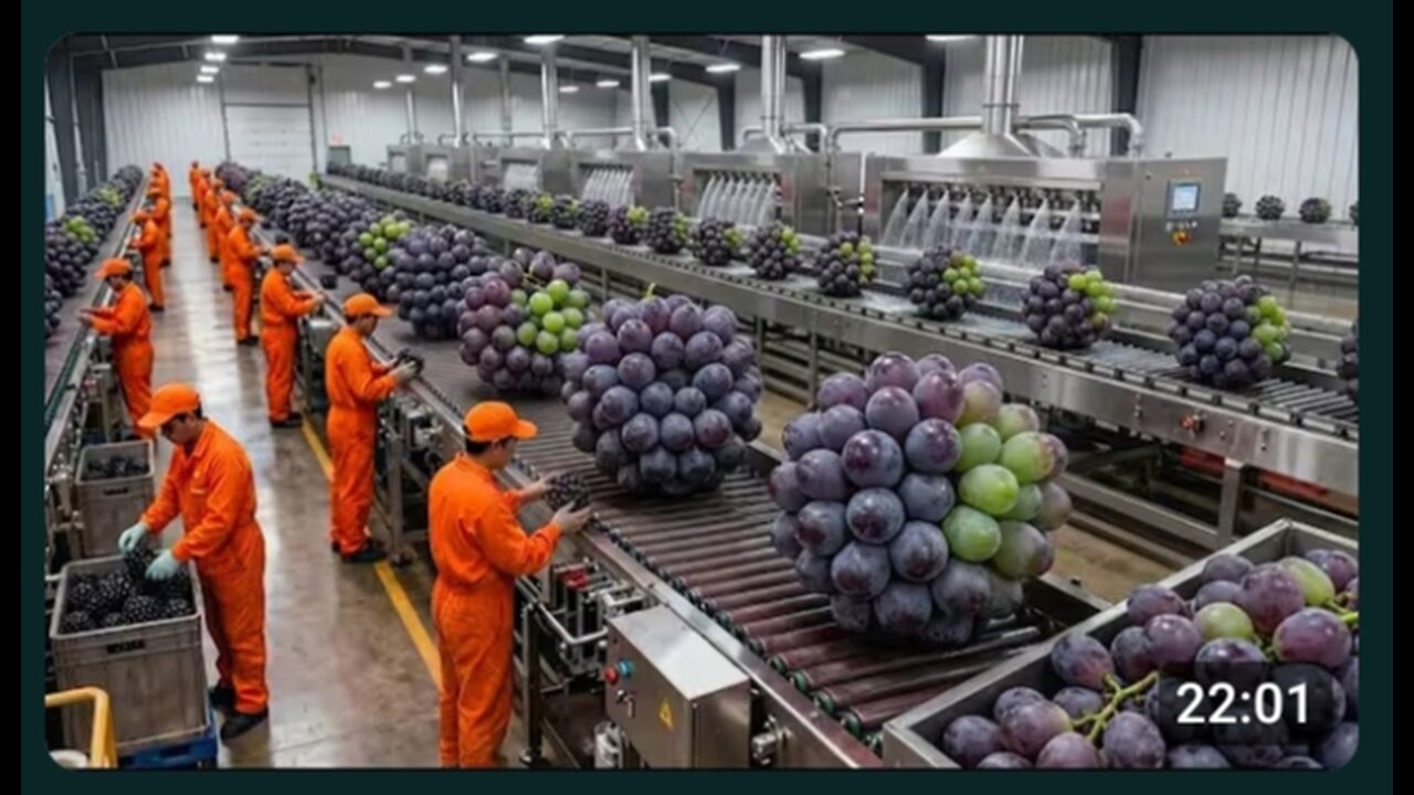 Inside a Modern Grapes Facilities || Process of Factory