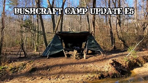 Bushcraft Camp Update - E5 CAMP COYOTE FLOODED