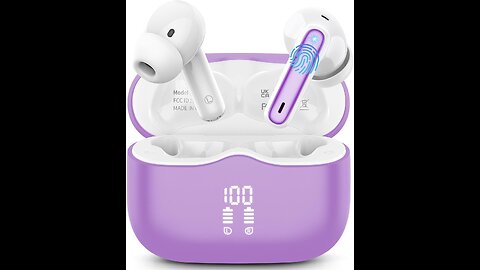Wireless Earbuds, Bluetooth 5.4 Headphones in Ear
