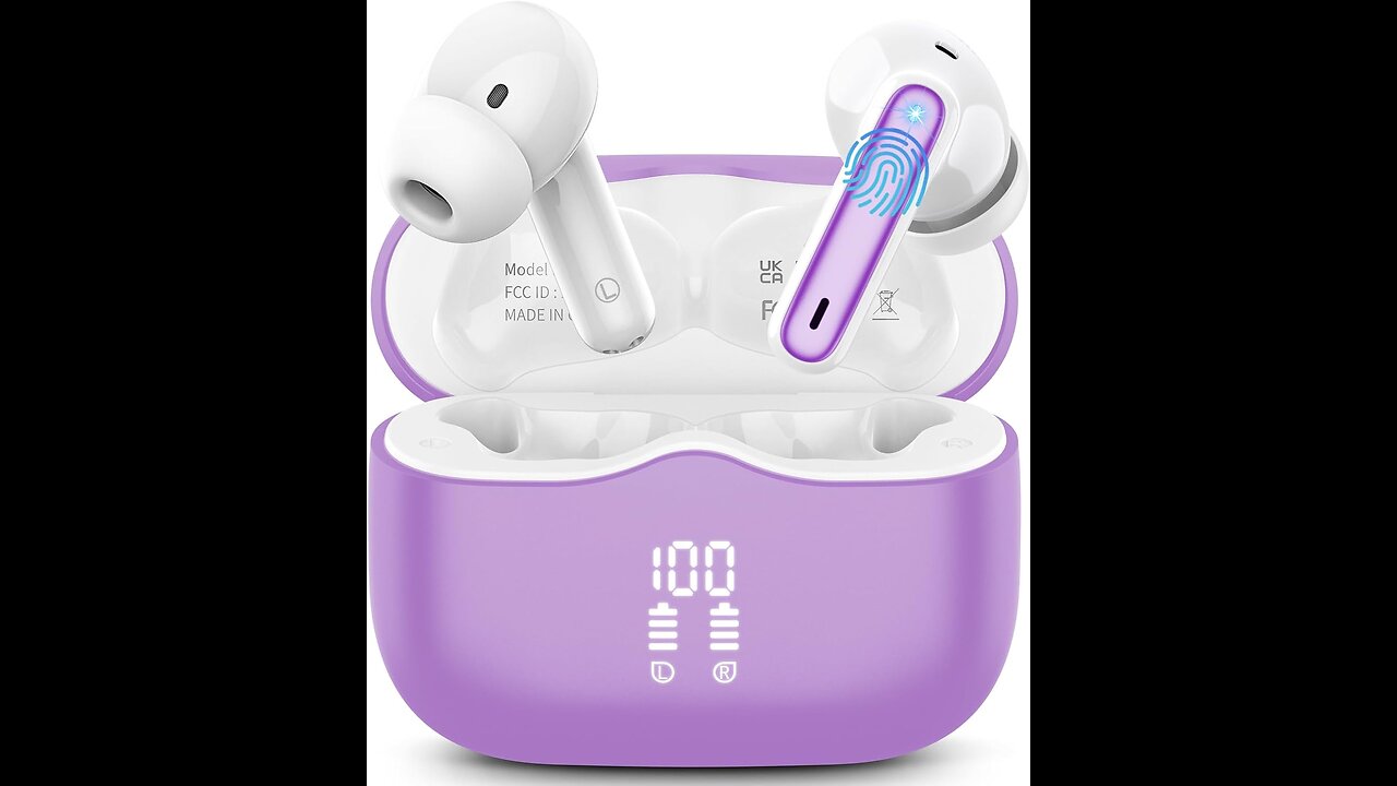 Wireless Earbuds, Bluetooth 5.4 Headphones in Ear