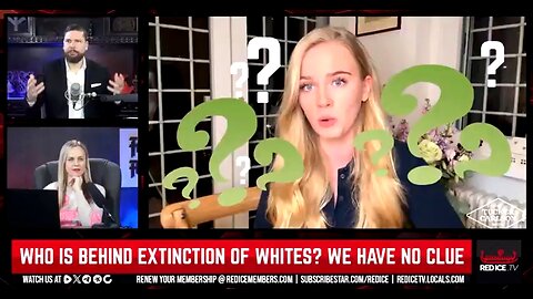 WHO IS BEHIND EXTINCTION OF WHITES? WE HAVE NO CLUE - HENRIK & LANA PALMGREN ✡️