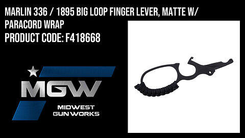 Marlin 336 / 1895 Big Loop Finger Lever, Matte w/ Paracord Wrap - F418668