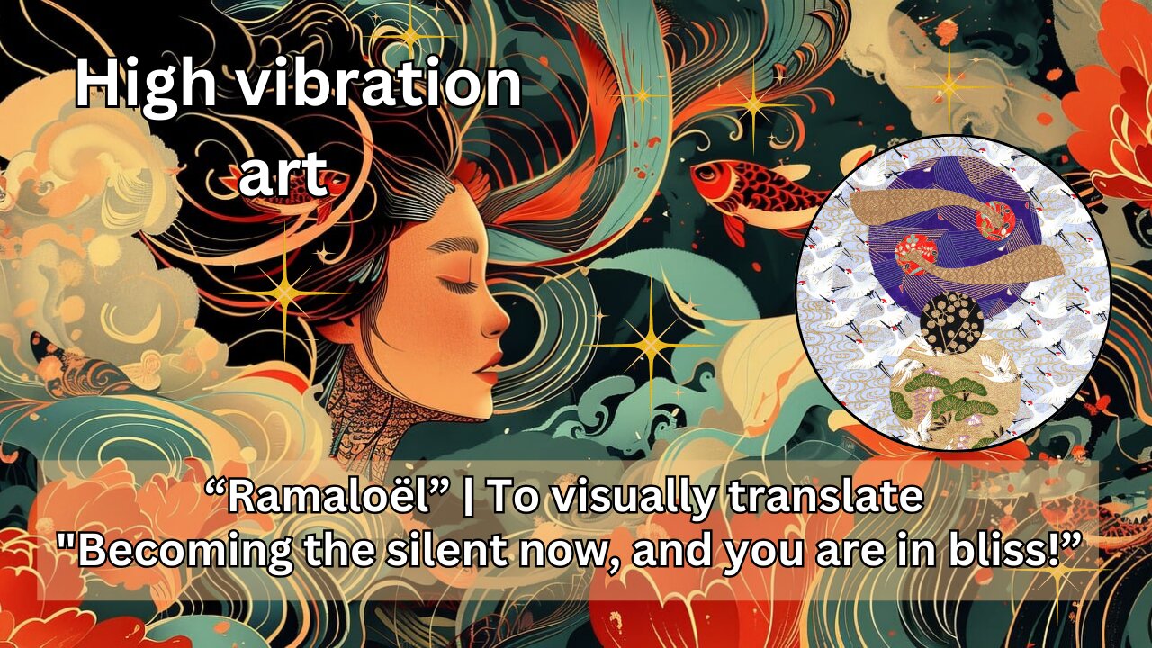 "Ramaloël” | High vibration art to visually translate "Becoming the silent now, & you are in bliss!”