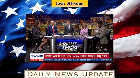 x410c: Newsmax - Trump calls for investigation into 'scam artist' Schiff | The Right Squad