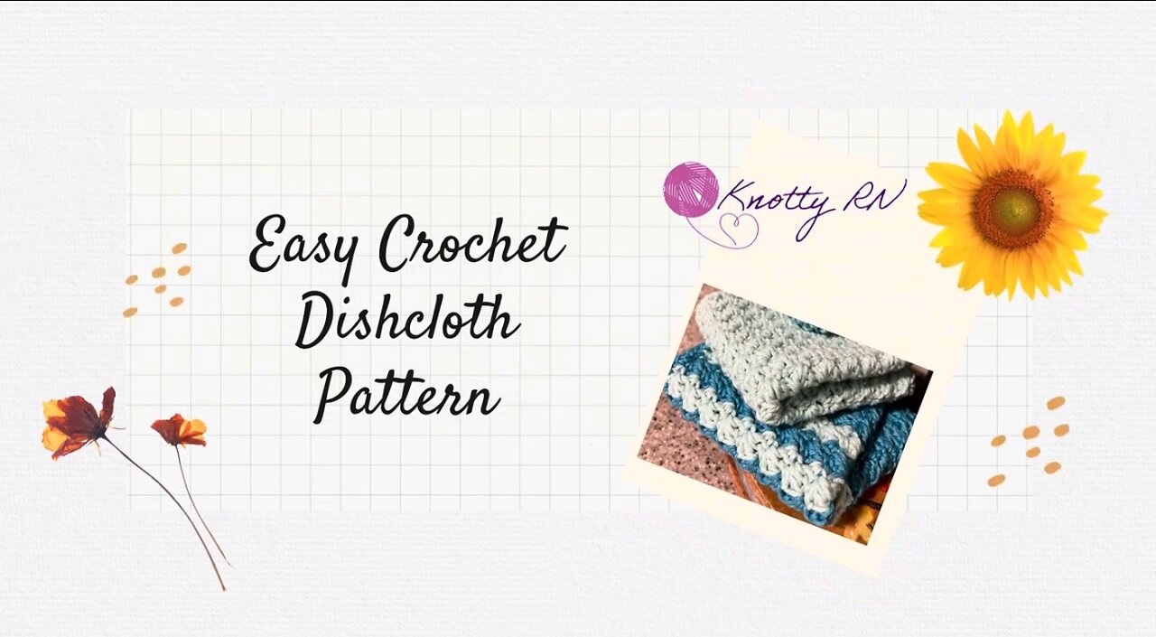 Easy Crochet Dishcloth Pattern