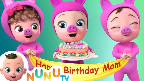 Three Little Pigs | Bake a Cake | Part 05 | Nursery Rhymes | Baby Songs | NuNu Tv