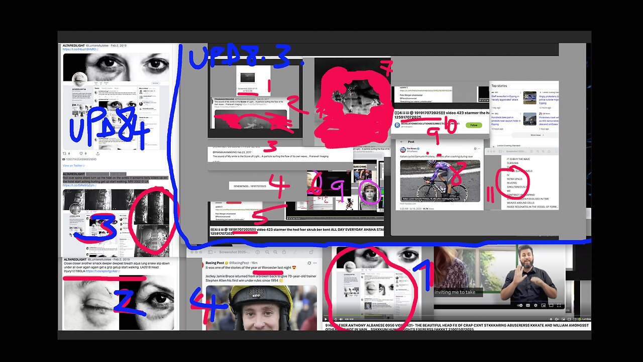 5 dear don;-) @ 1152 4 jamie brace (2) @1112 (((3 samuele pr 'iv' i 'tera' @1050 ))) 1 /2 dear donald :-) @ 0950/ 1008 VIDEO 424 PREDICTION EPPING FOREST POLICE AND UNREST 091418072025