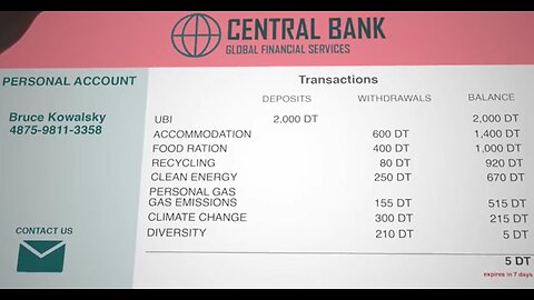 A glimpse into what the future might look like when universal basic income, digital ID, & CBDCs become a reality.
