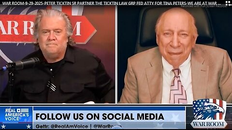 PETER TICKTIN>FED DEFENSE ATTY FOR TINA PETERS - "WE ARE AT WAR, MOST DON'T KNOW IT" - "TINA PETERS IS A POLITICAL PRISIONER IN THIS WAR" - 13 mins.