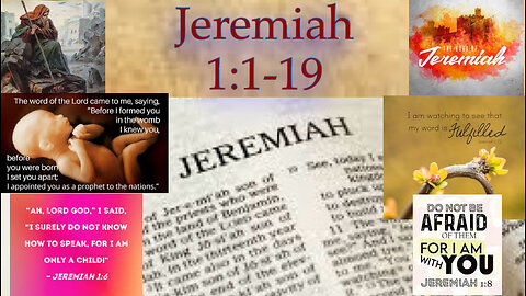 Jeremiah 1:1-19