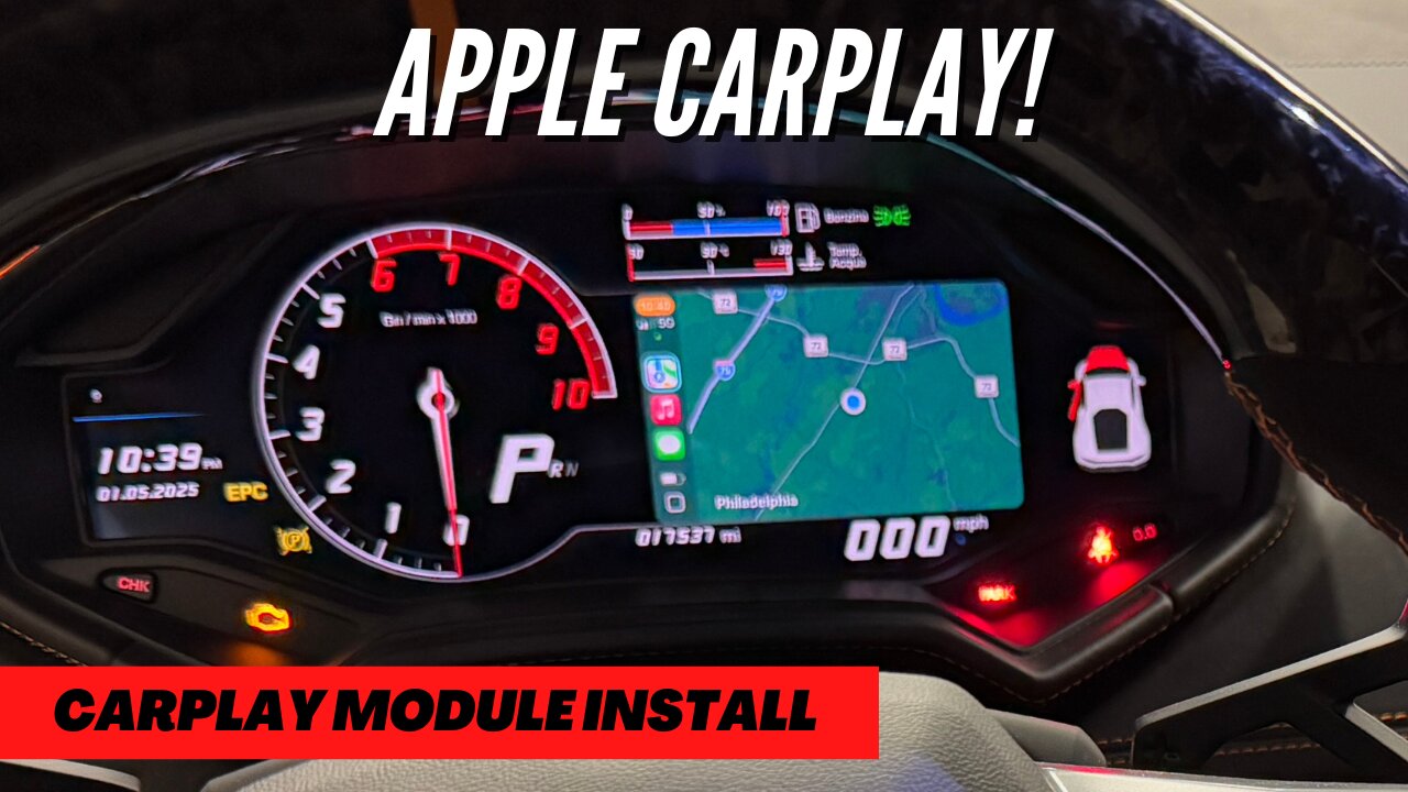 Lamborghini Huracan Apple CarPlay Install