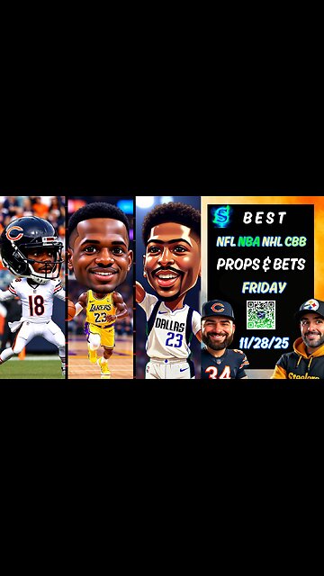 🏉 Friday's BEST Chicago Bears vs Philadelphia Eagles | NBA PROPS | CBB PICKS | NHL | PRIZEPICKS