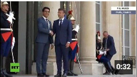 "French Guard Faints During Ceremonial Event with President Macron"