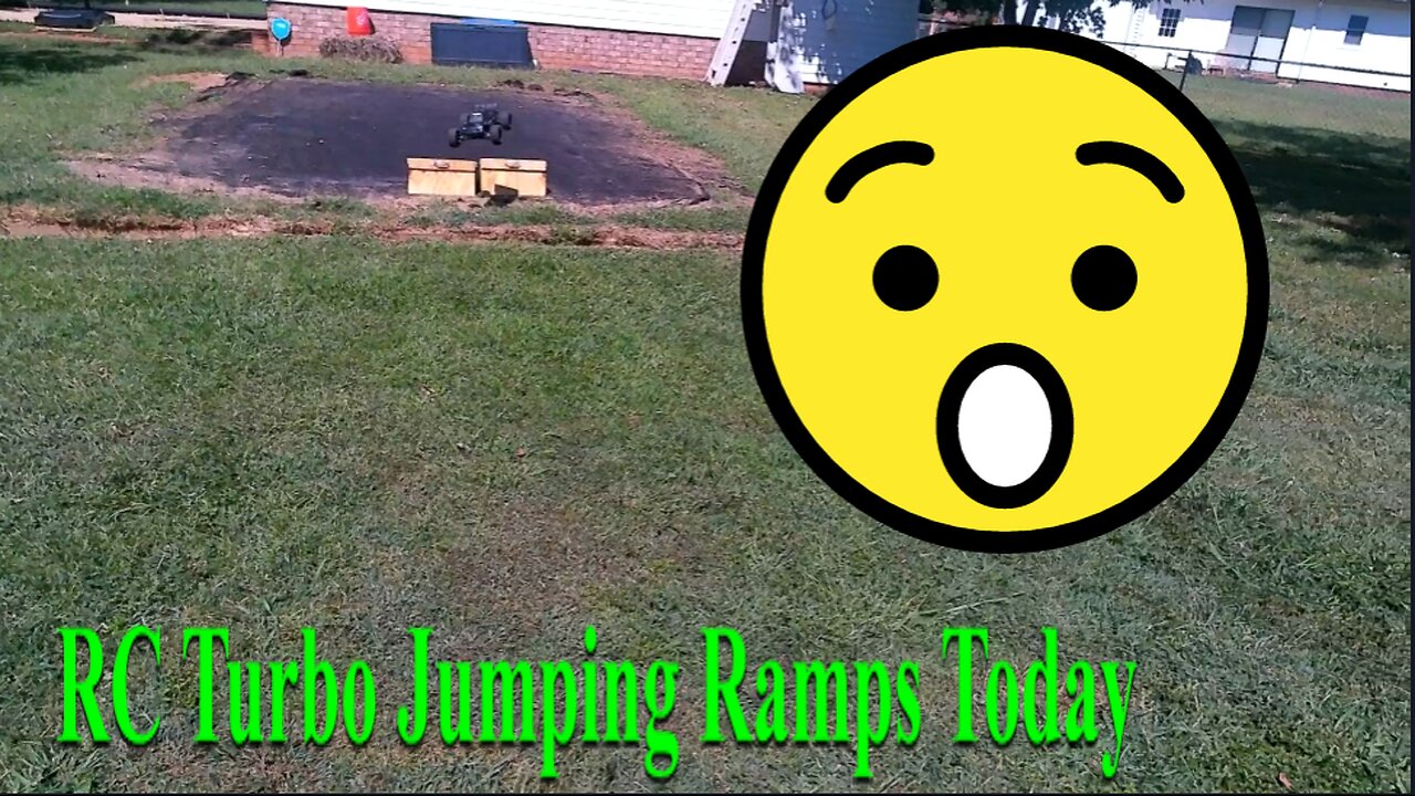 RC Turbo Jumping Double Ramps In The Back Yard Part 4