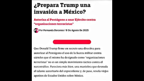 🚨 Sheinboum Incompetente, El Pentagono Prepare Invasion 🇲🇽 México Codiciado