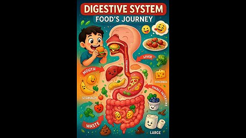 Digestive System – Food’s Journey 🍲 | Curious Cub |