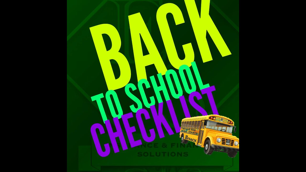 Back to School Checklist