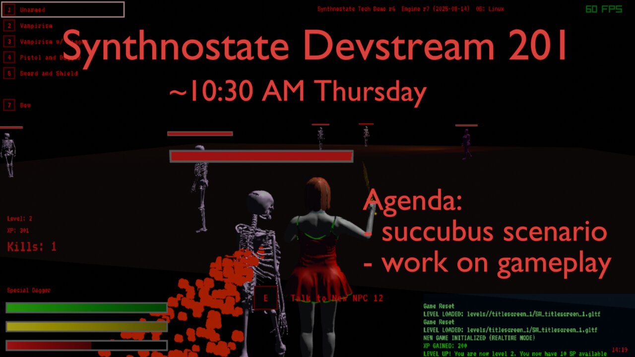 Synthnostate Devstream 201