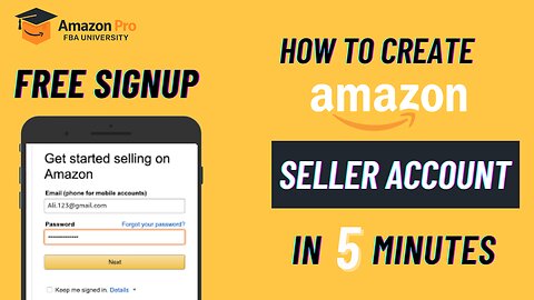 How to Create Amazon Seller Account 2025 : In five mints