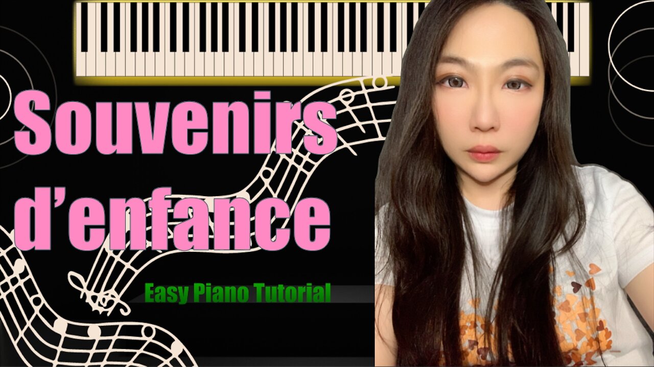 Souvenirs d'enfance PIANO | Easy Short Slow Tutorial
