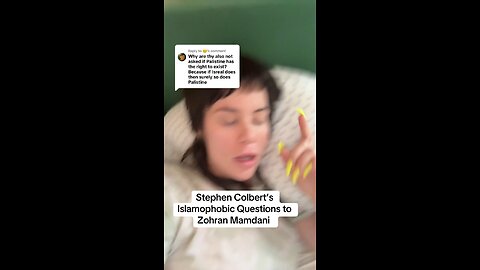 Stephen Colbert’s Islamophobic Questions to Zohran Mamdani