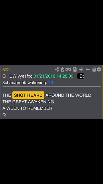 The Shot Heard Around The World.