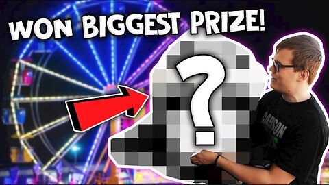 OMG BIGGEST CARNIVAL GAME WIN IN HISTORY!
