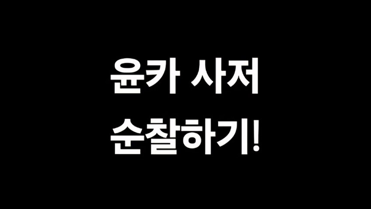 윤카 사저 순찰!