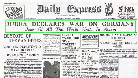 "Exploring the 1933 Judea-Germany Conflict: Judea's Historic Declaration of War"