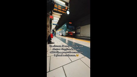 A transport system that cannot reliably travel on time even 3 days a week..🥸🇮🇹